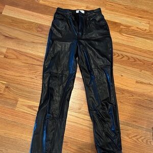 Abercrombie Faux Leather Curve Love Pants